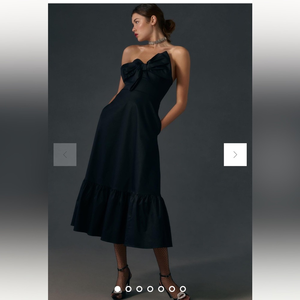 Hutch Black Strapless Maxi Dress